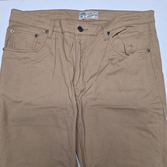 Colours Alexander Julian Stretch Khaki Pants Lightweight Mens 36 x 30 - Picture 2 of 7